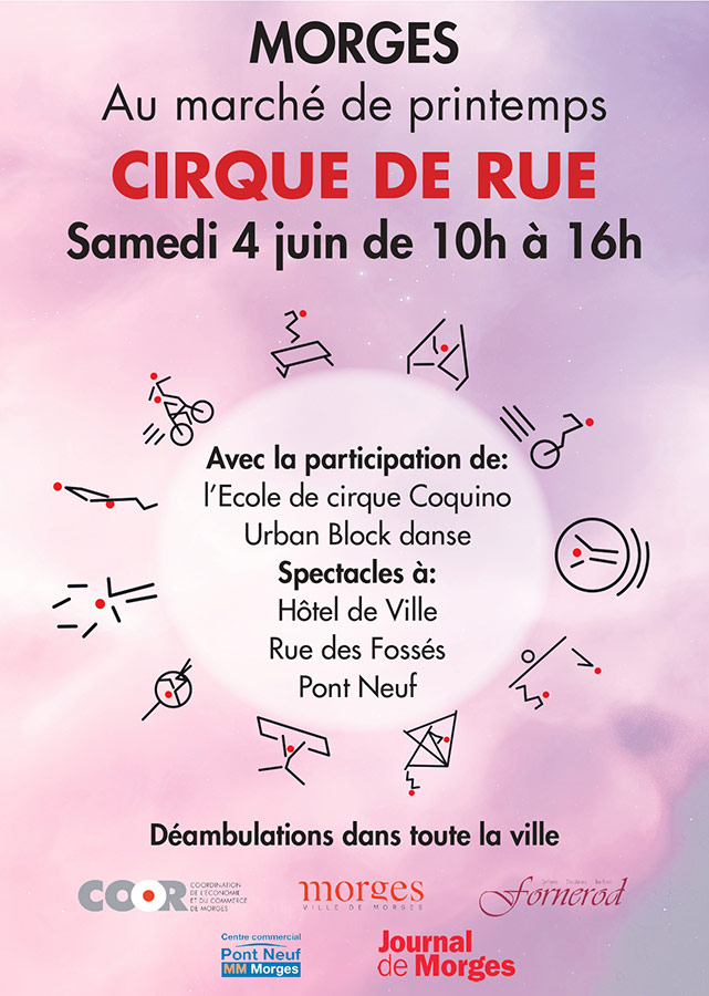 Samedi 4 juin, cirque de rue à Morges